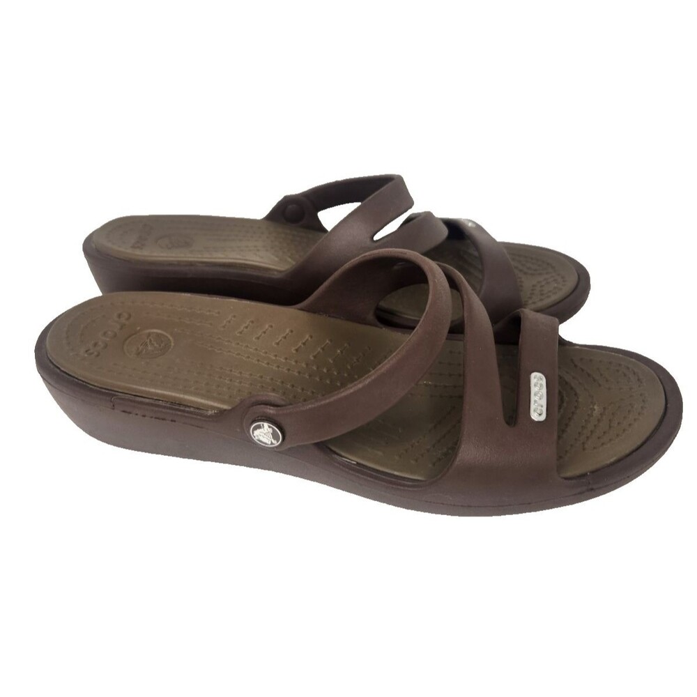 Crocs Patricia Brown Women's Slip On Sandals Size 7
